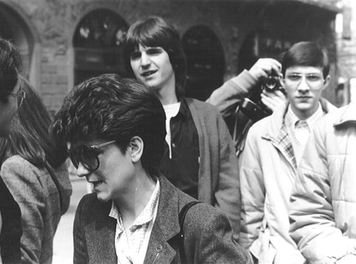 Piazza della Signoria: foto di gruppo con la Gandini